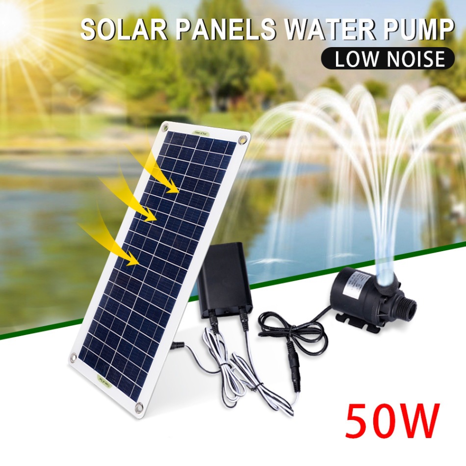 Marine Aquarium Kit - 50W Güneş Enerjili Su Pompası Seti