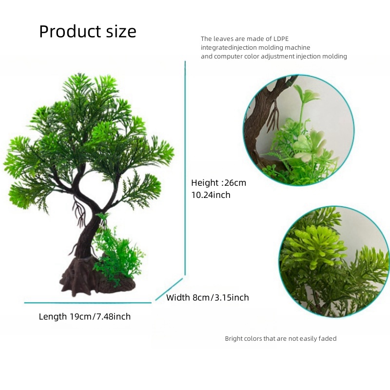 Balık tankı DIY yapay akvaryum - Marine Aquarium Aquascape incelemesi ve fiyatı