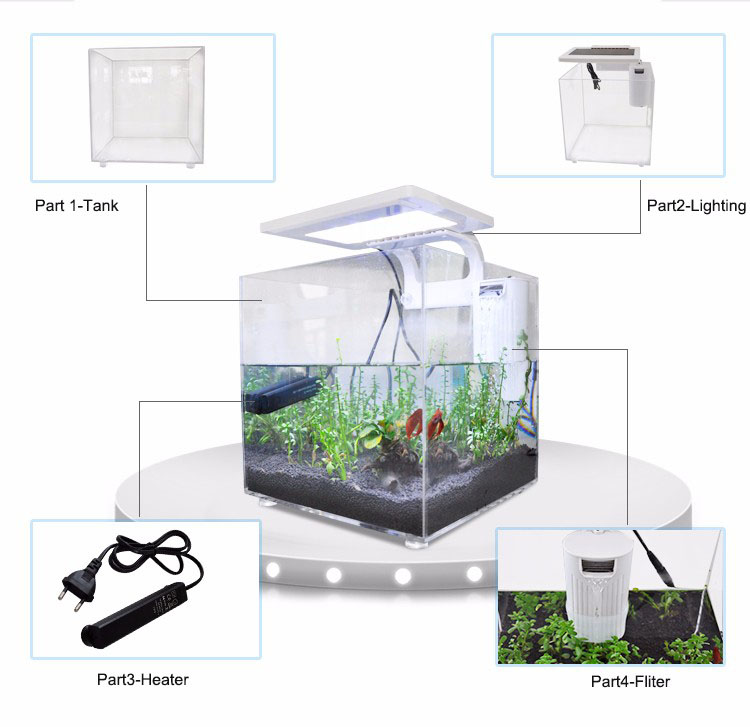 Mini Akrilik (25*25*25cm) Aydı - Aquarium Marina incelemesi ve fiyatı