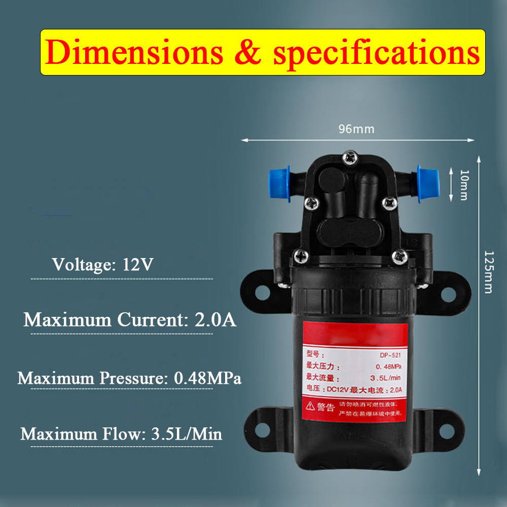 12 v Tarımsal Su Pompası Taşın - Aquarium Marina incelemesi ve fiyatı